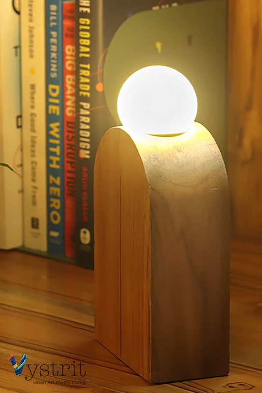 Teakwood Shoulder Lamp