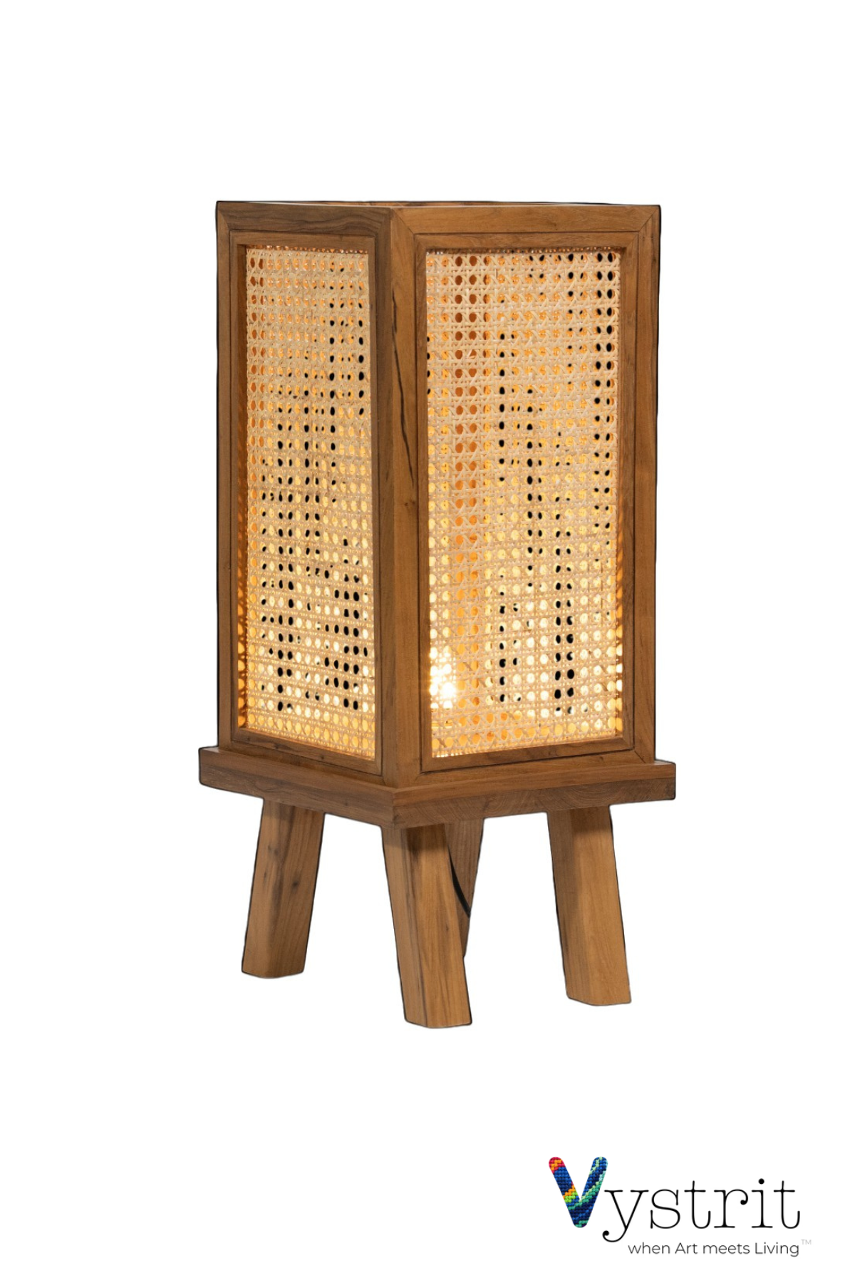 Teakwood Floor Lamp - Natural Teak