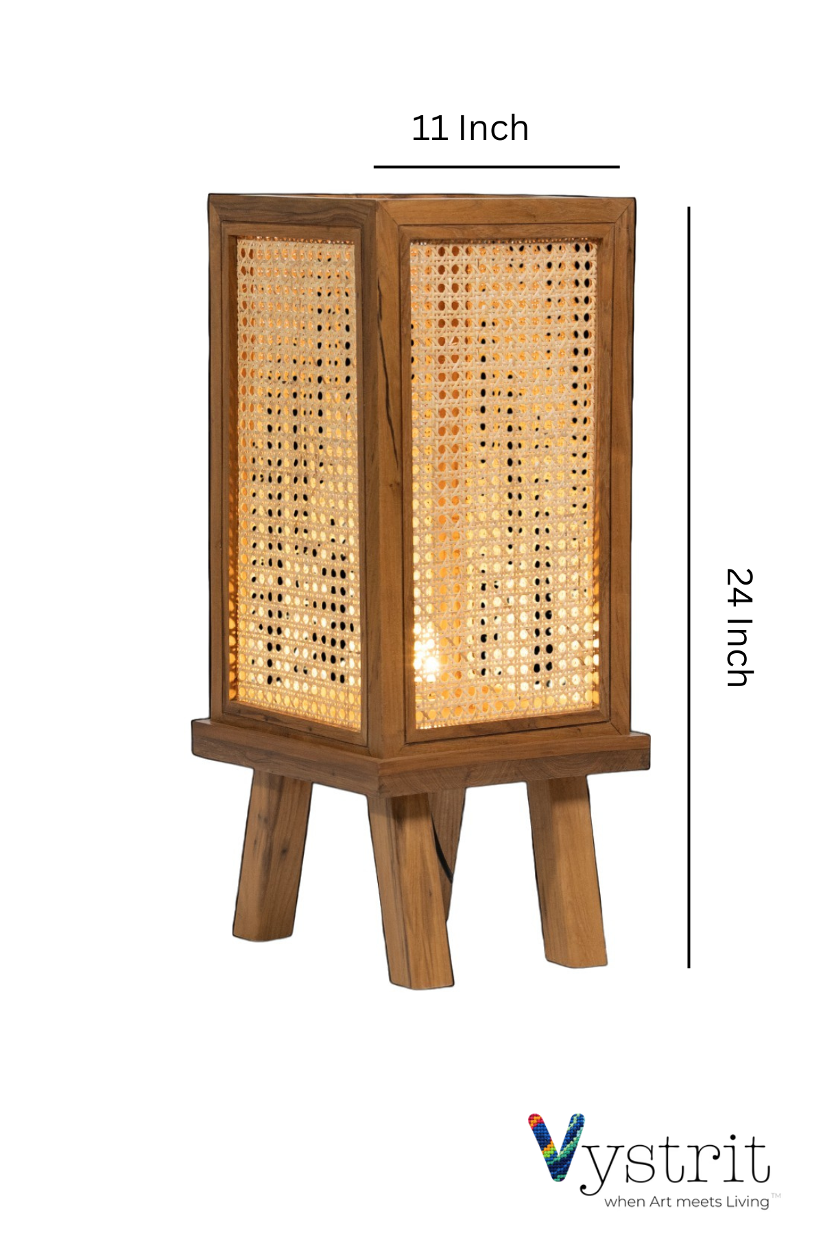 Teakwood Floor Lamp - Natural Teak
