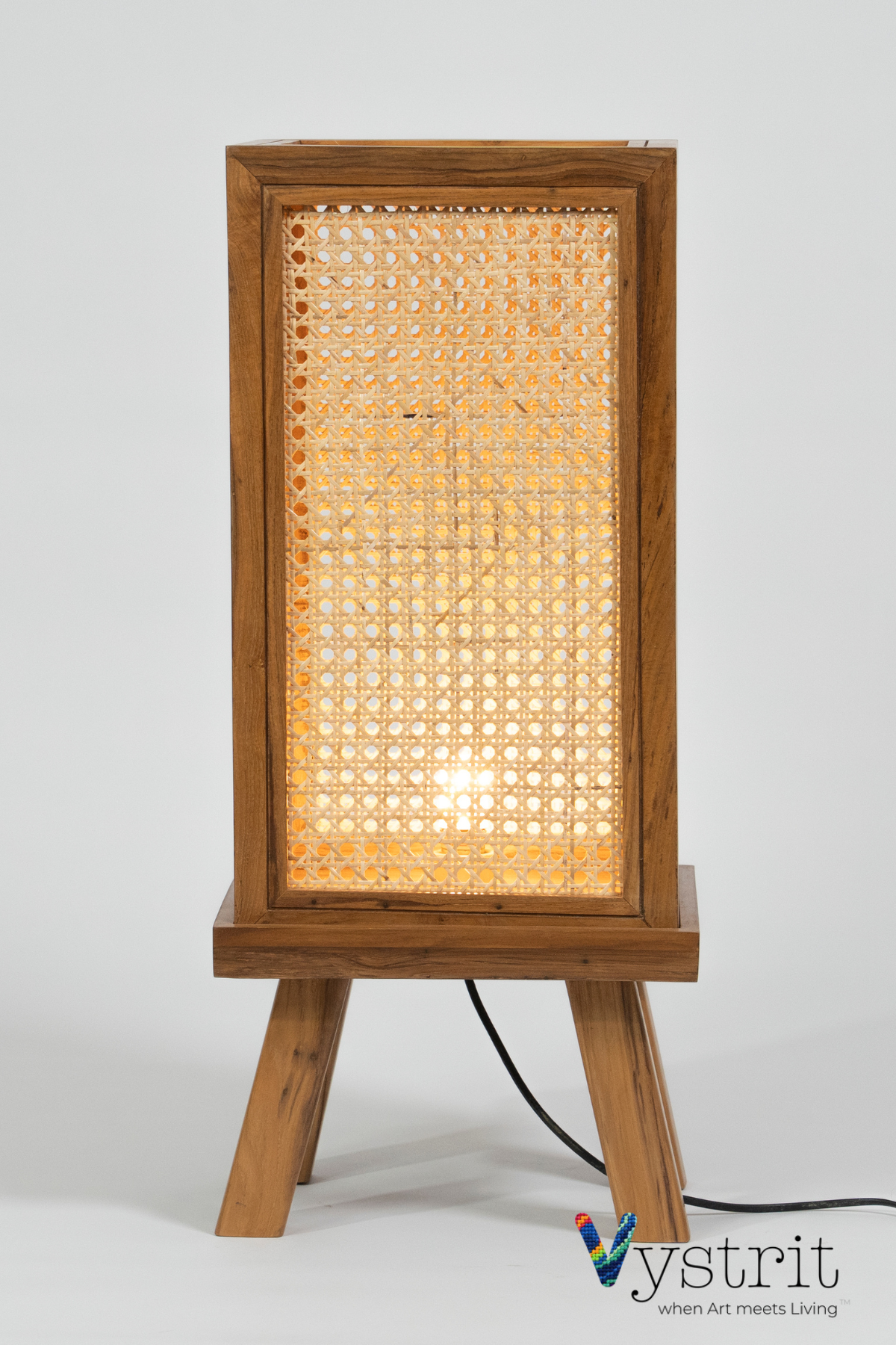 Teakwood Floor Lamp - Natural Teak