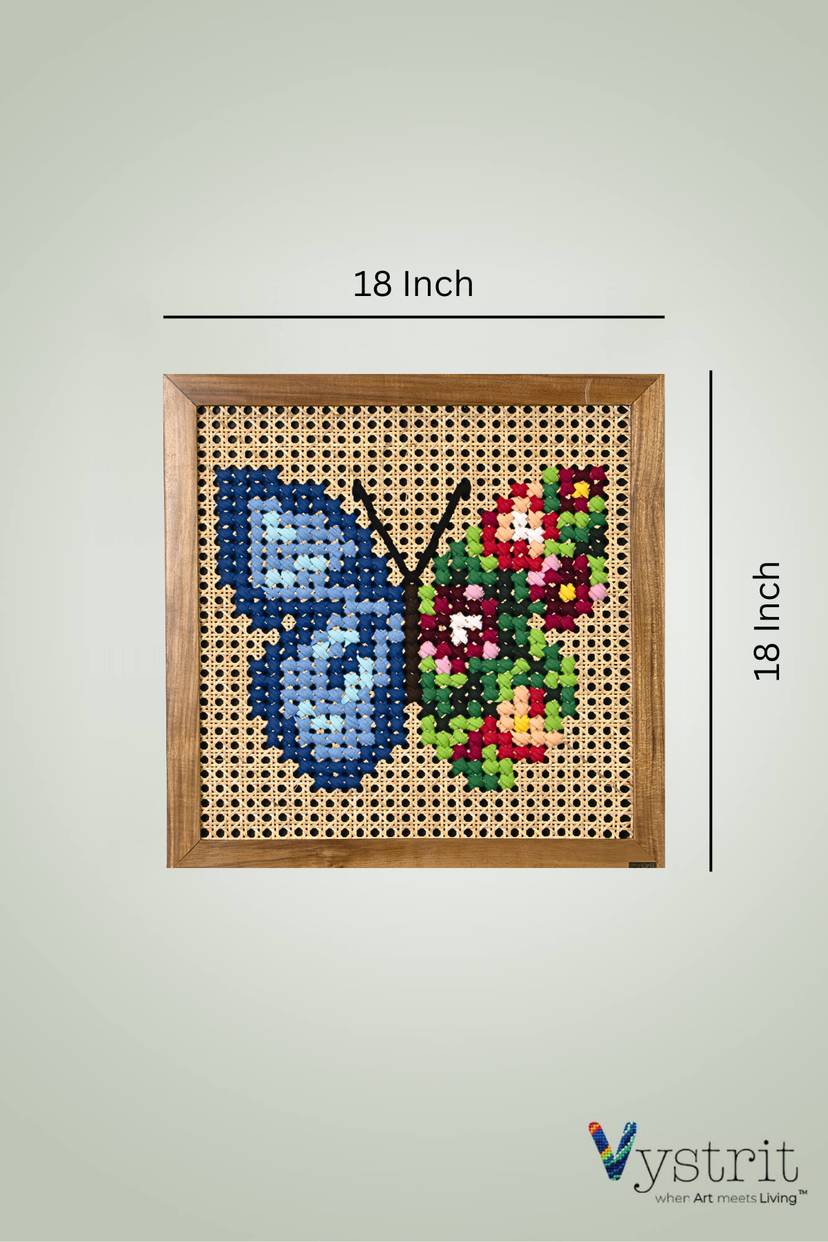 Fluttermuse - 18 inch x 18 inch