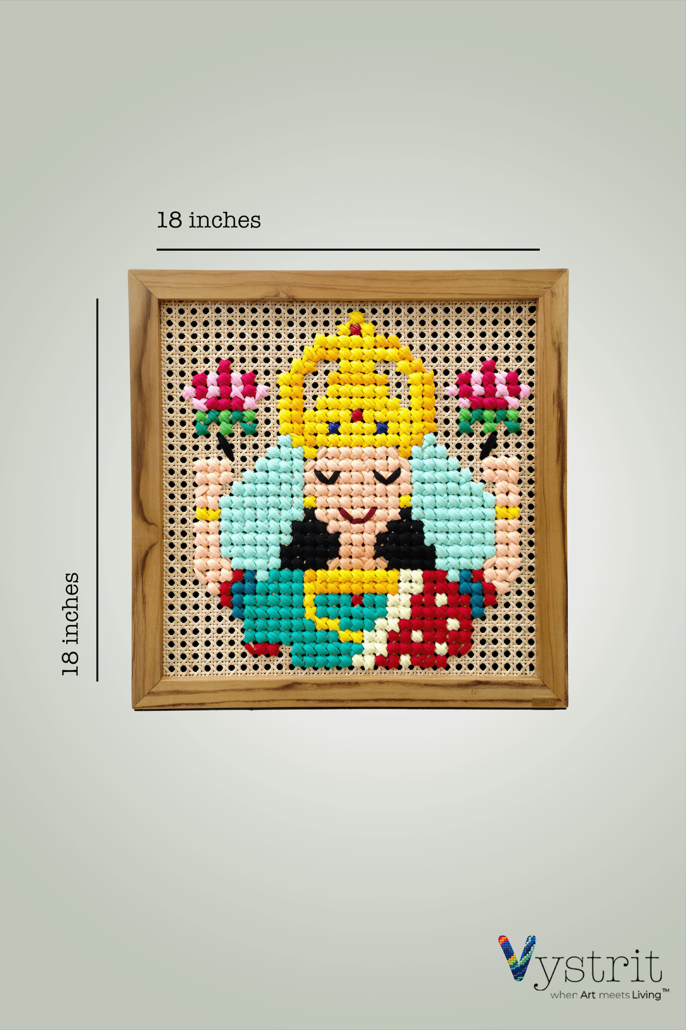 Goddess Laxmi - Art 18 inch x 18 inch