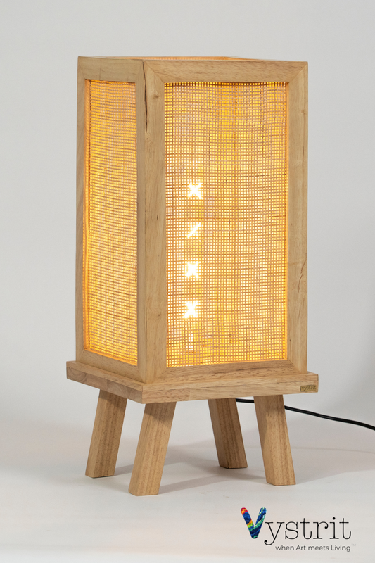 Solid Wood Floor Lamp-  Natural