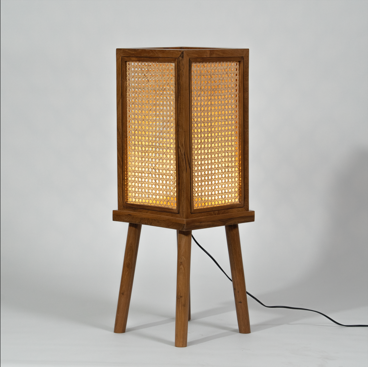 Teakwood Floor Lamp