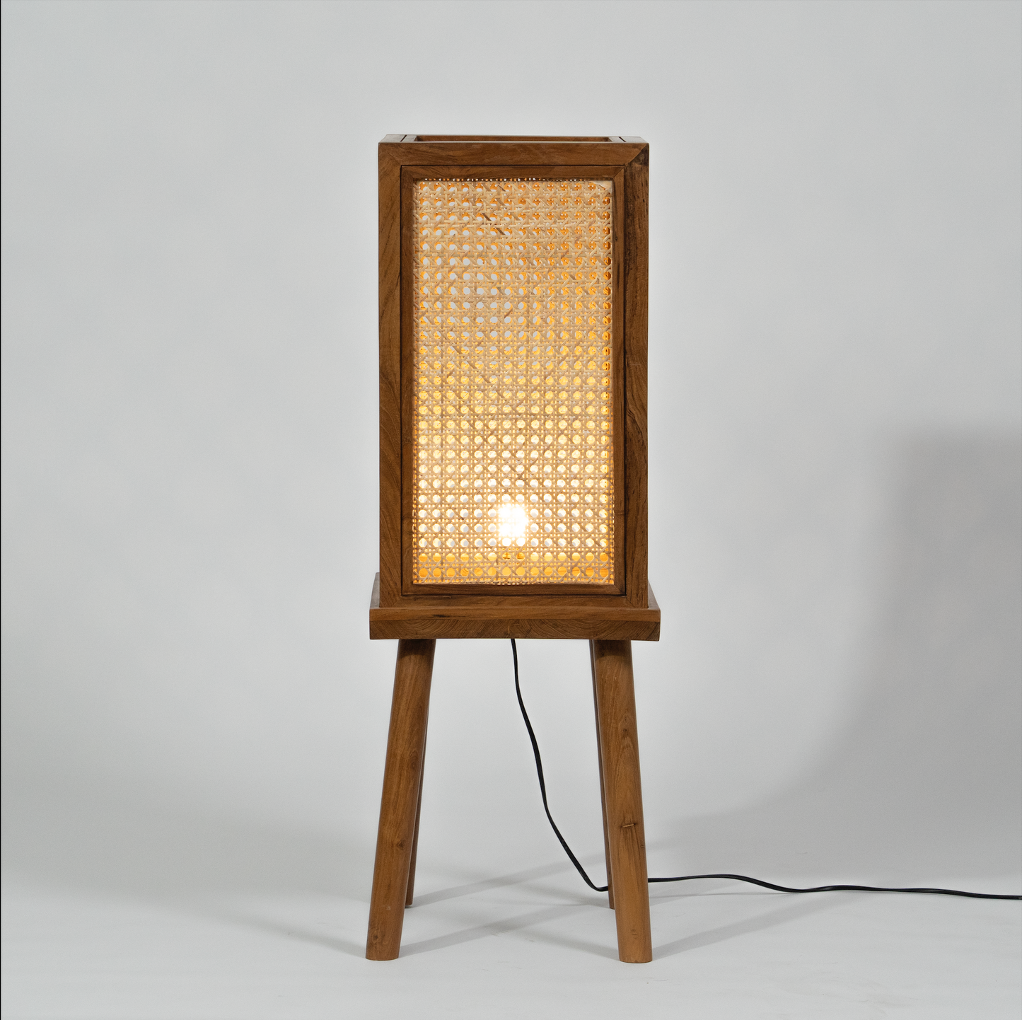 Teakwood Floor Lamp