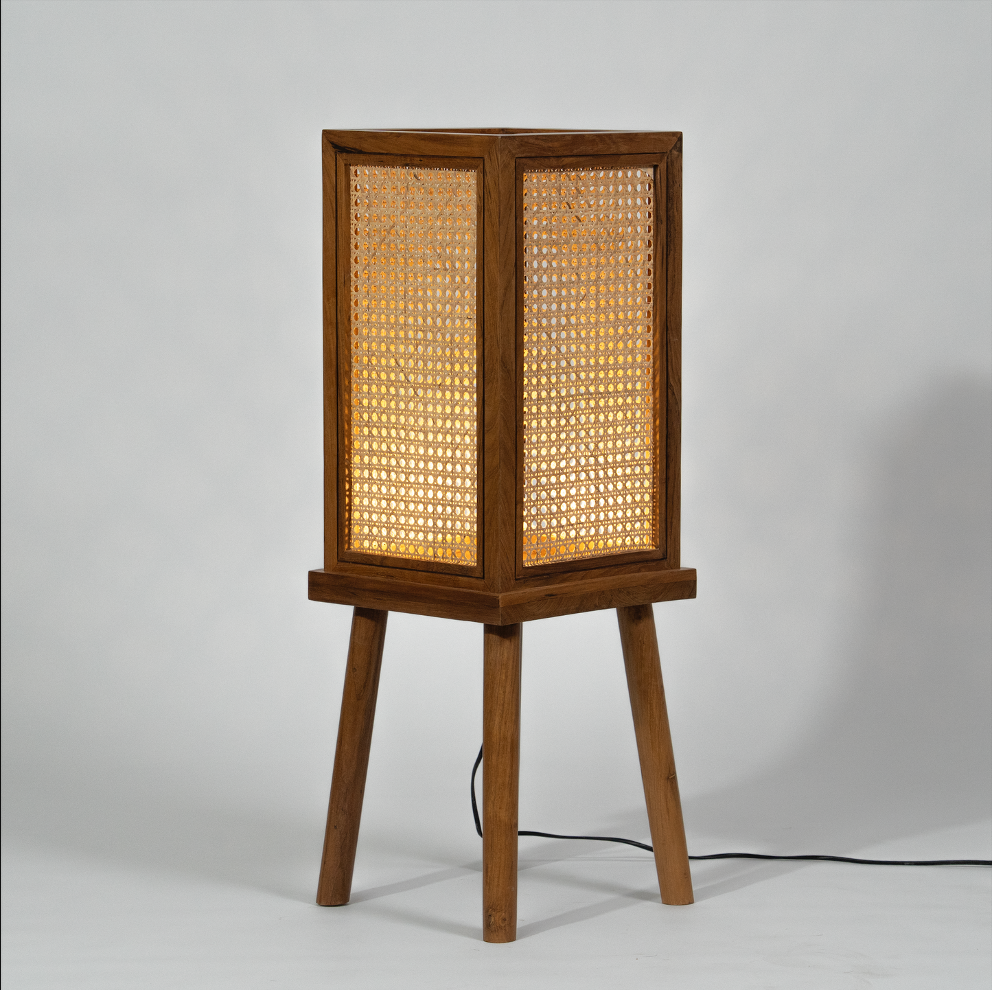 Teakwood Floor Lamp