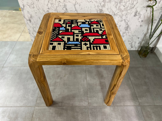 2 seater Dining / Coffee Table with Replaceable Art 30 inch x30 inch