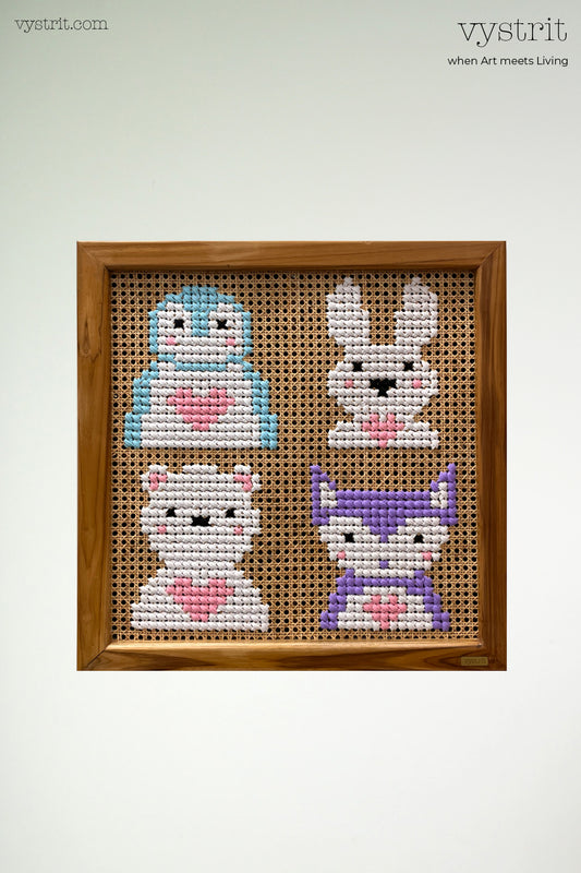 Kids Collection - Pastel Friends 28inches x 28inches