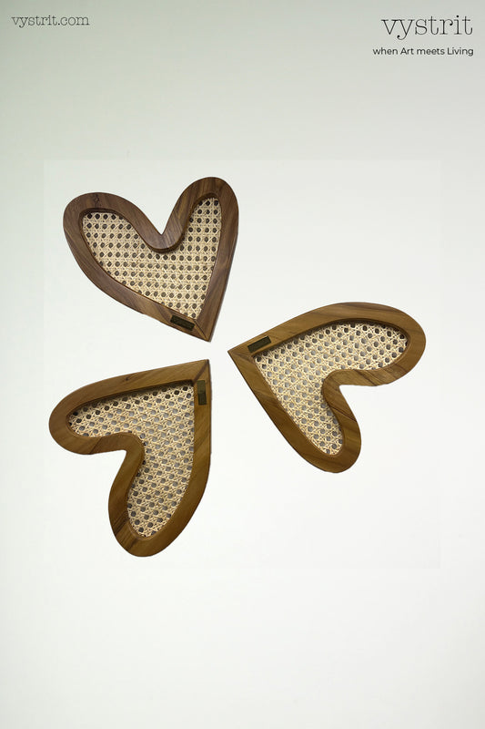 Shape of my Heart WoodArt; Set of 3