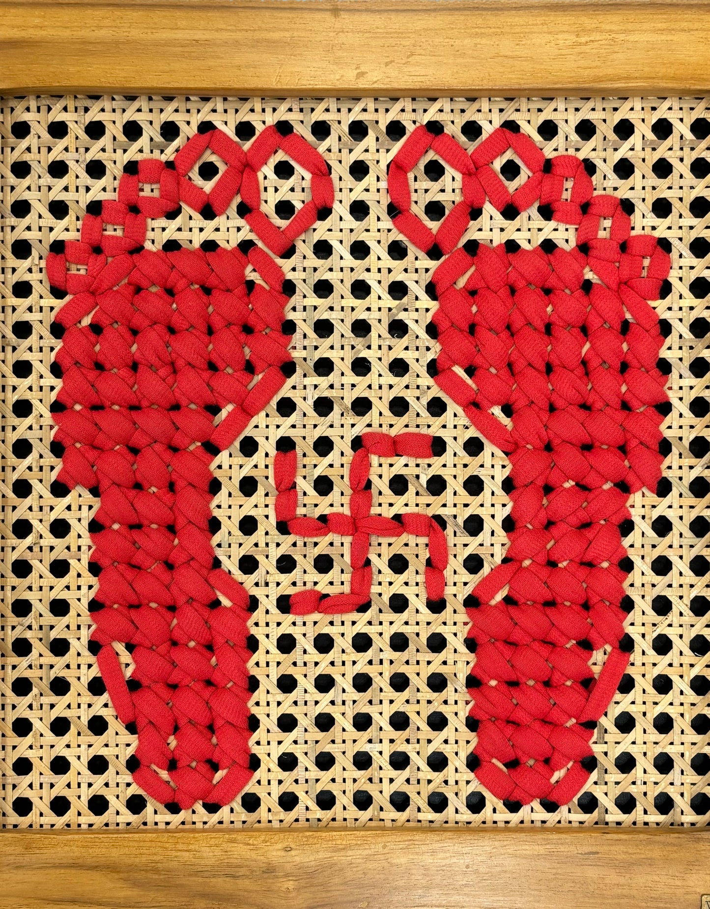 Charan Paduka - 12 inch x 12 inch