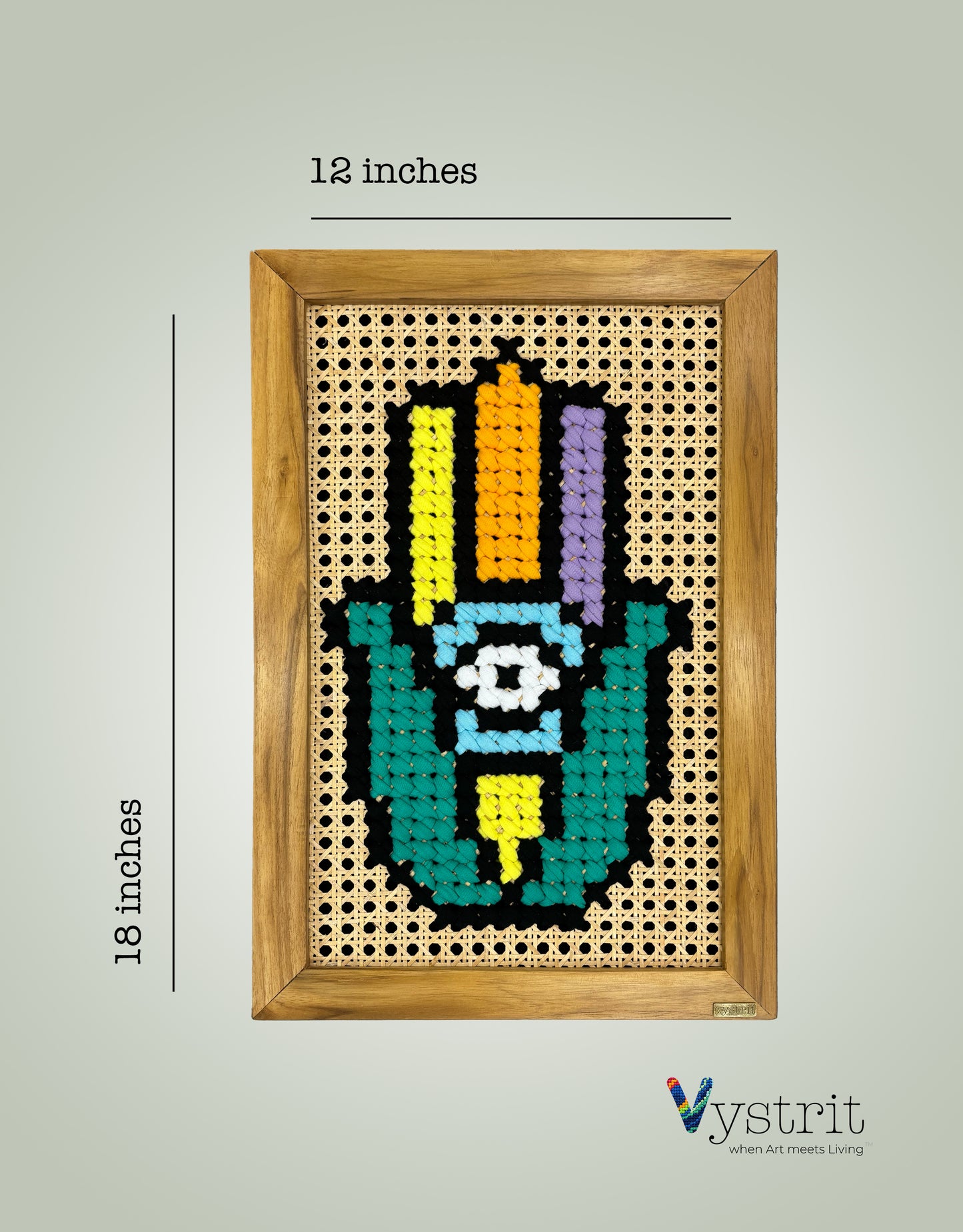 Hamsa Hand  - 12 inch x 18 inch
