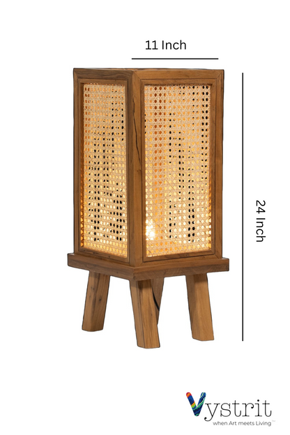 Teakwood Floor Lamp - Natural Teak
