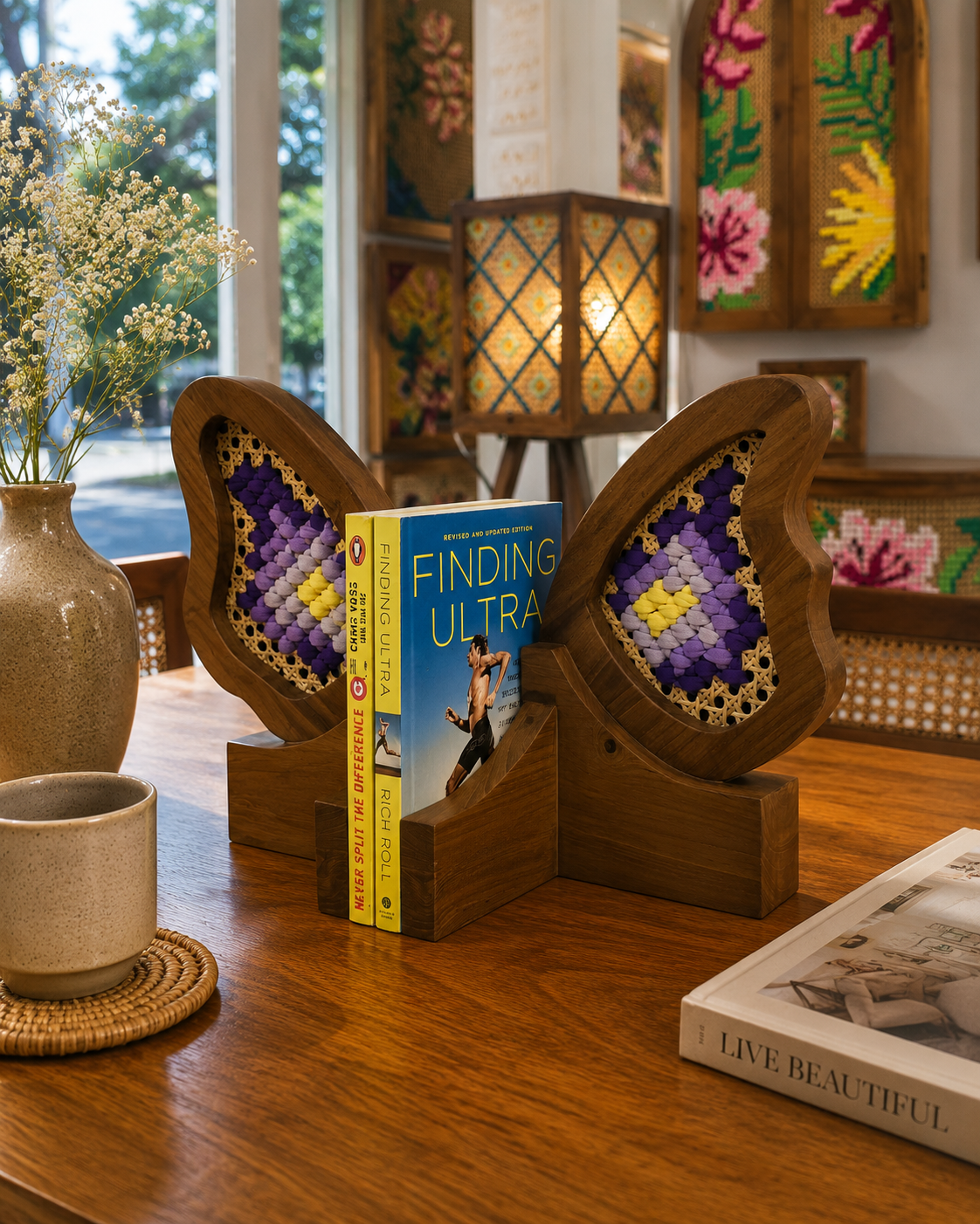 Butterfly Wing Bookends