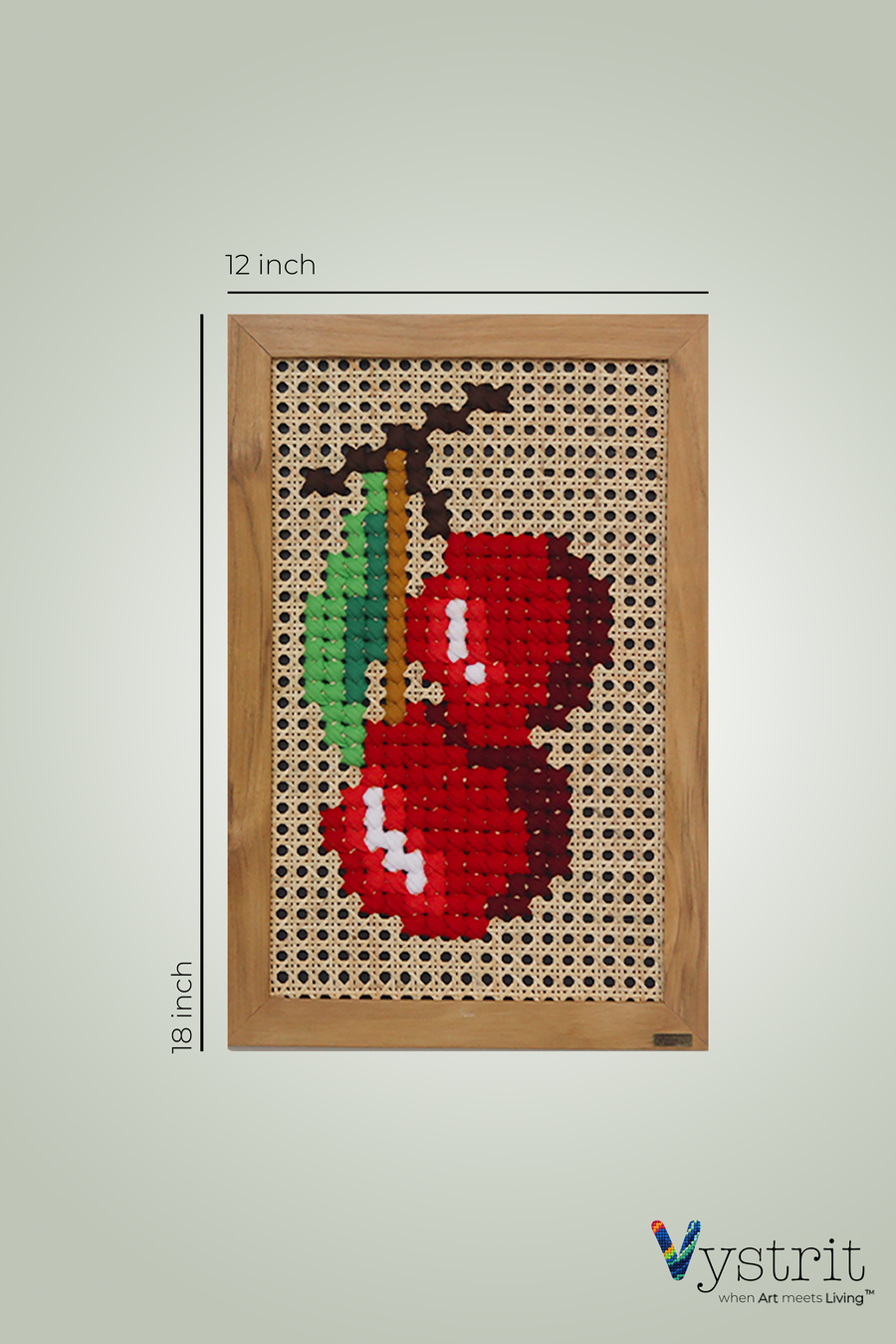 Nature Series- Red Cherry - Art 12 inch x 18 inch – Vystrit Designs