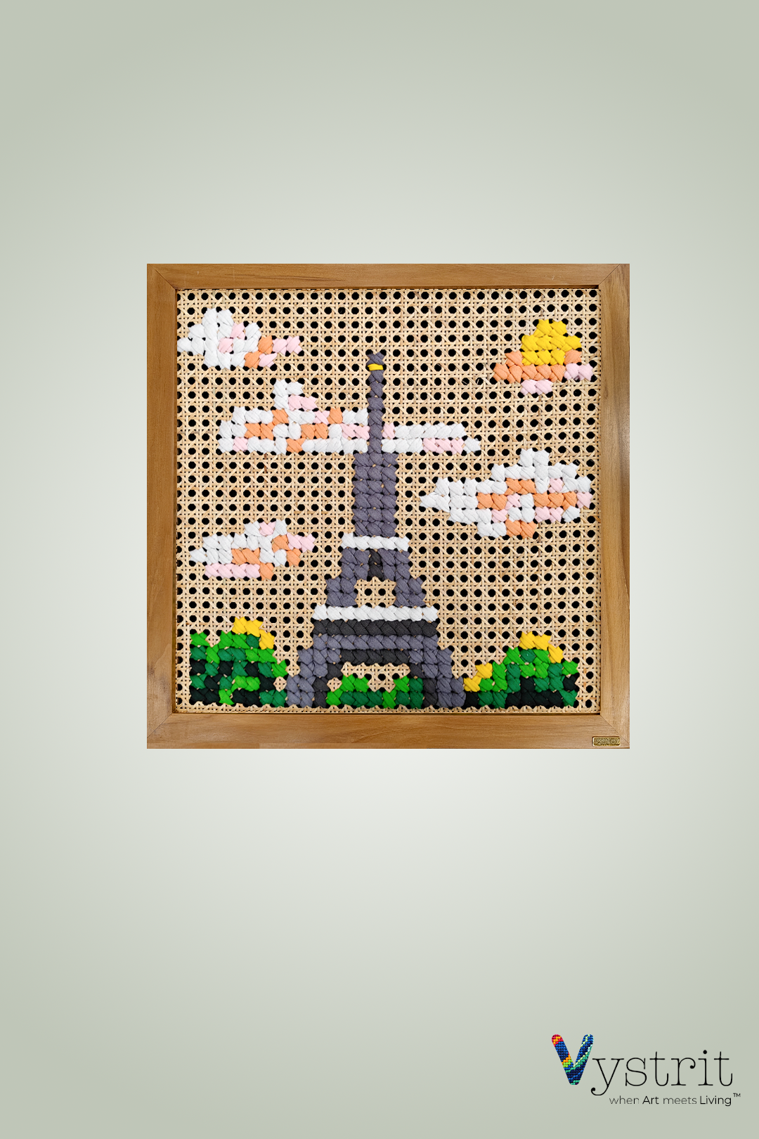 Landscape Series - Eiffel Tower - Art 18 inch x 18 inch