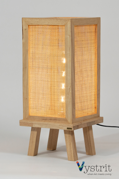Solid Wood Floor Lamp-  Natural