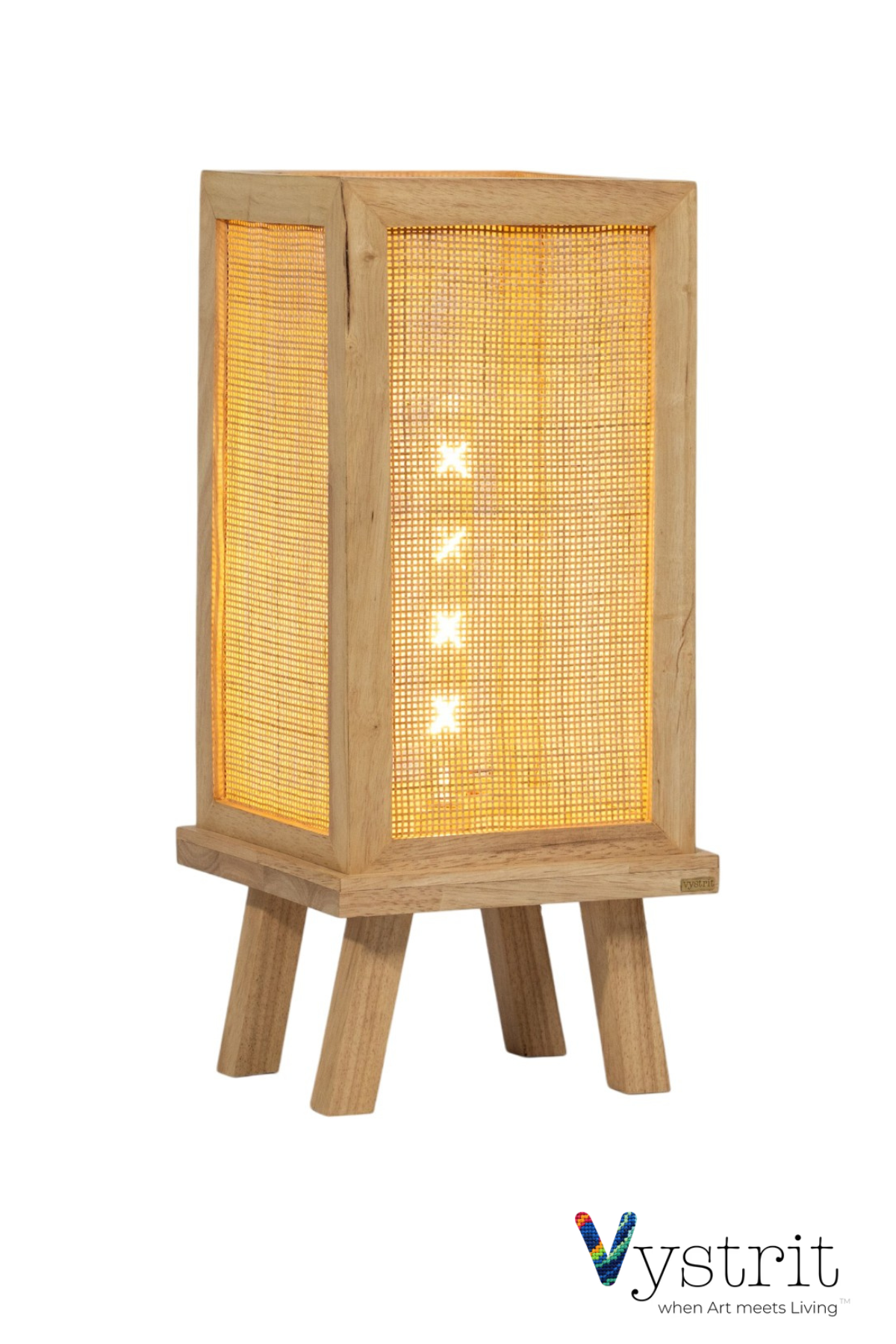 Solid Wood Floor Lamp-  Natural