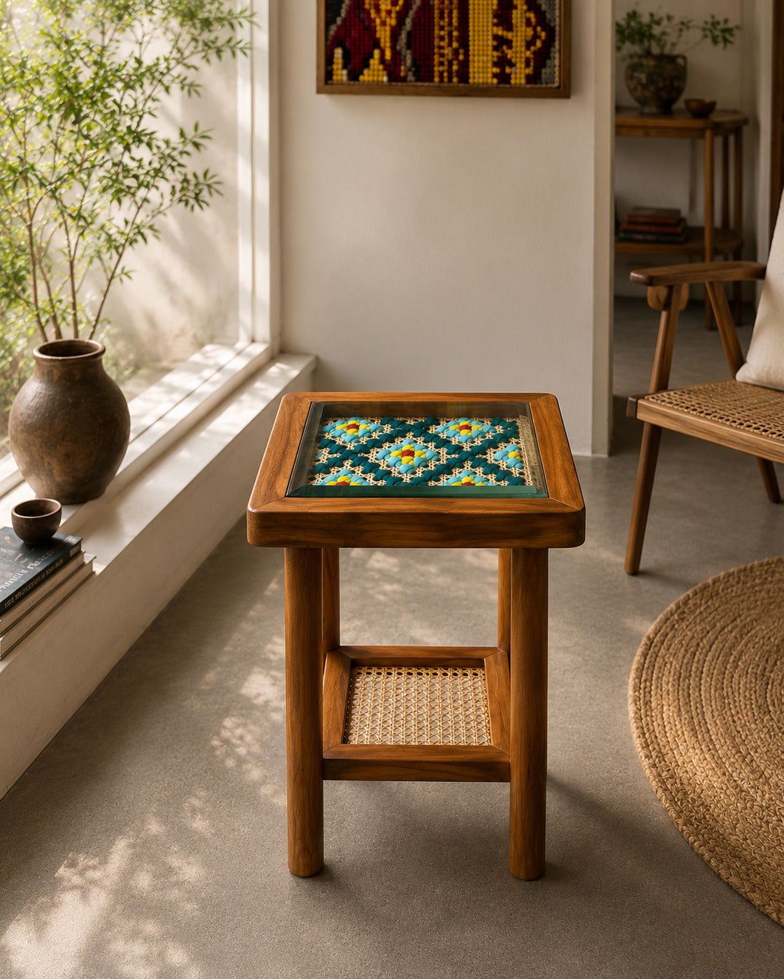 Art Side Table - Blue Diamond's
