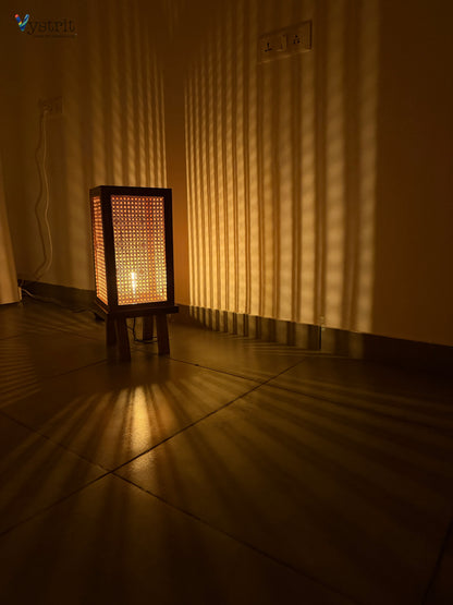 Teakwood Floor Lamp - Natural Teak