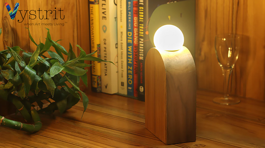 Teakwood Shoulder Lamp