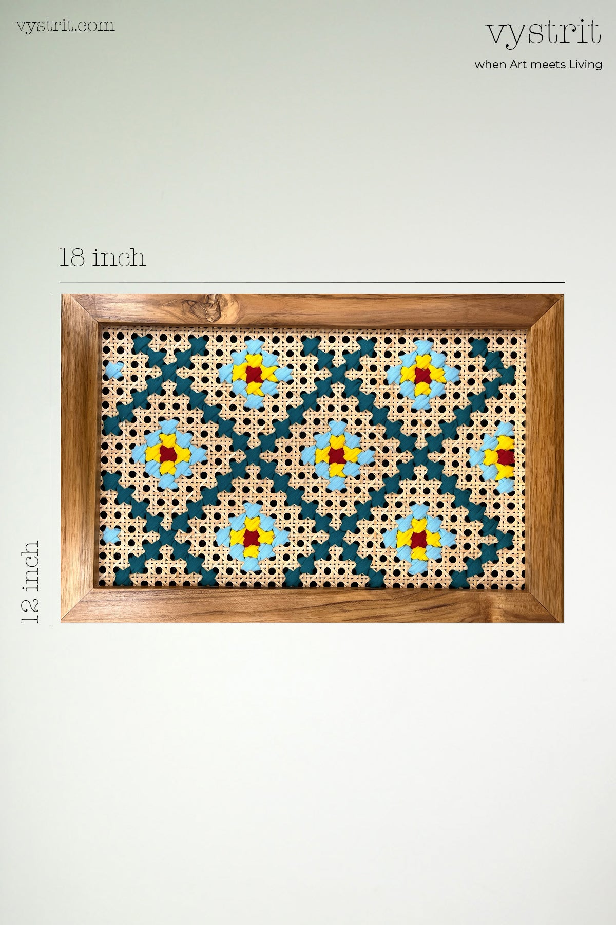 Motif Series - Blue Diamond Motif - Art 12 inch x 18 inch