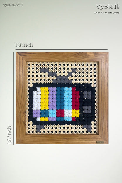 Nostalgia Series - Retro Vibes: Antenna TV  - Art 12in x 12in