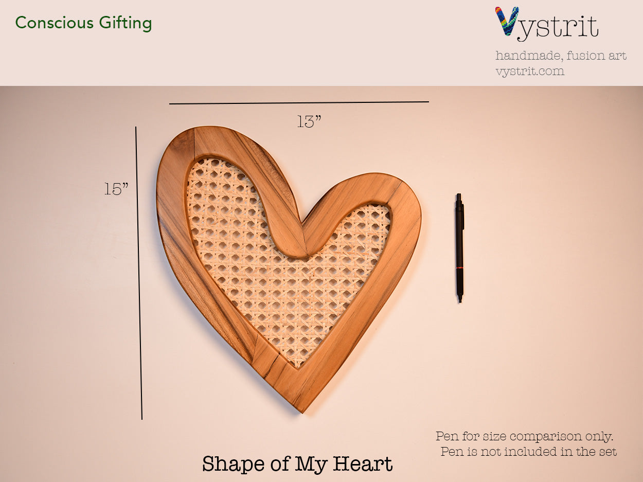 Shape of my Heart - custom wood art, unique gift