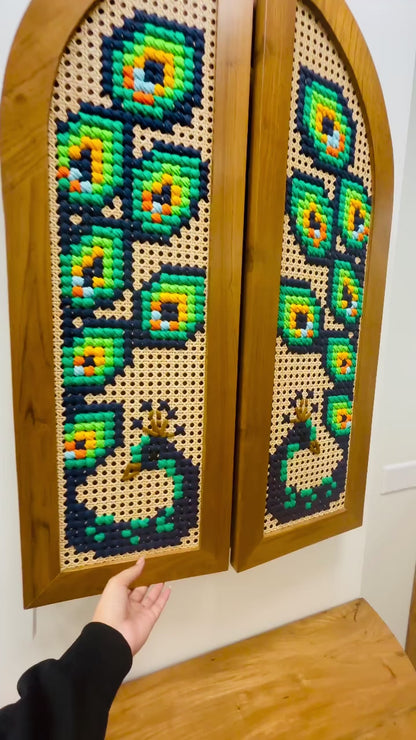 Console Table, Mirror with Doors, Combination - Majestic Peacock