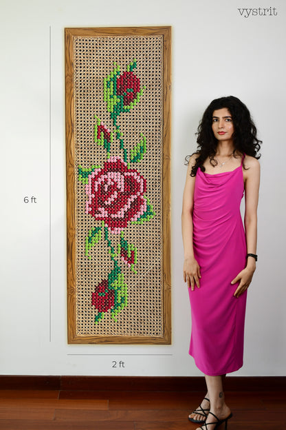 Rose on Art Board - 2ft x 6ft