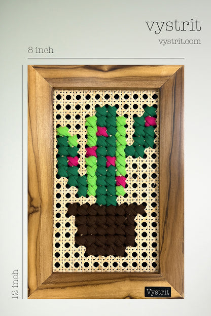 Bloomed Cactus - Art 8 inch x 12 inch