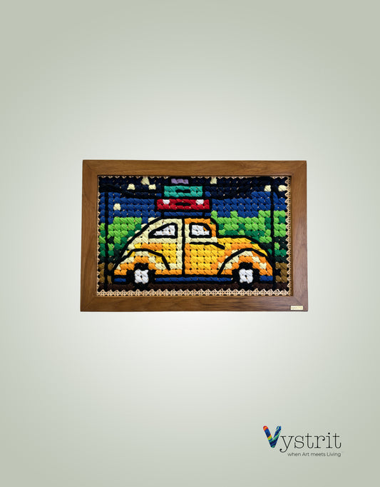 Vintage Car - 18 inch x 12 inch